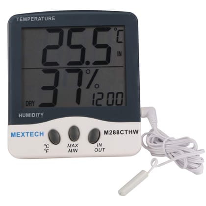 Mextech Digital Hygrometer M288CTHW