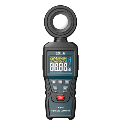 HTC LUX Meter LX 108L with Illuminance Bar Graph HTC LUX Meter LX 108L with Illuminance Bar Graph