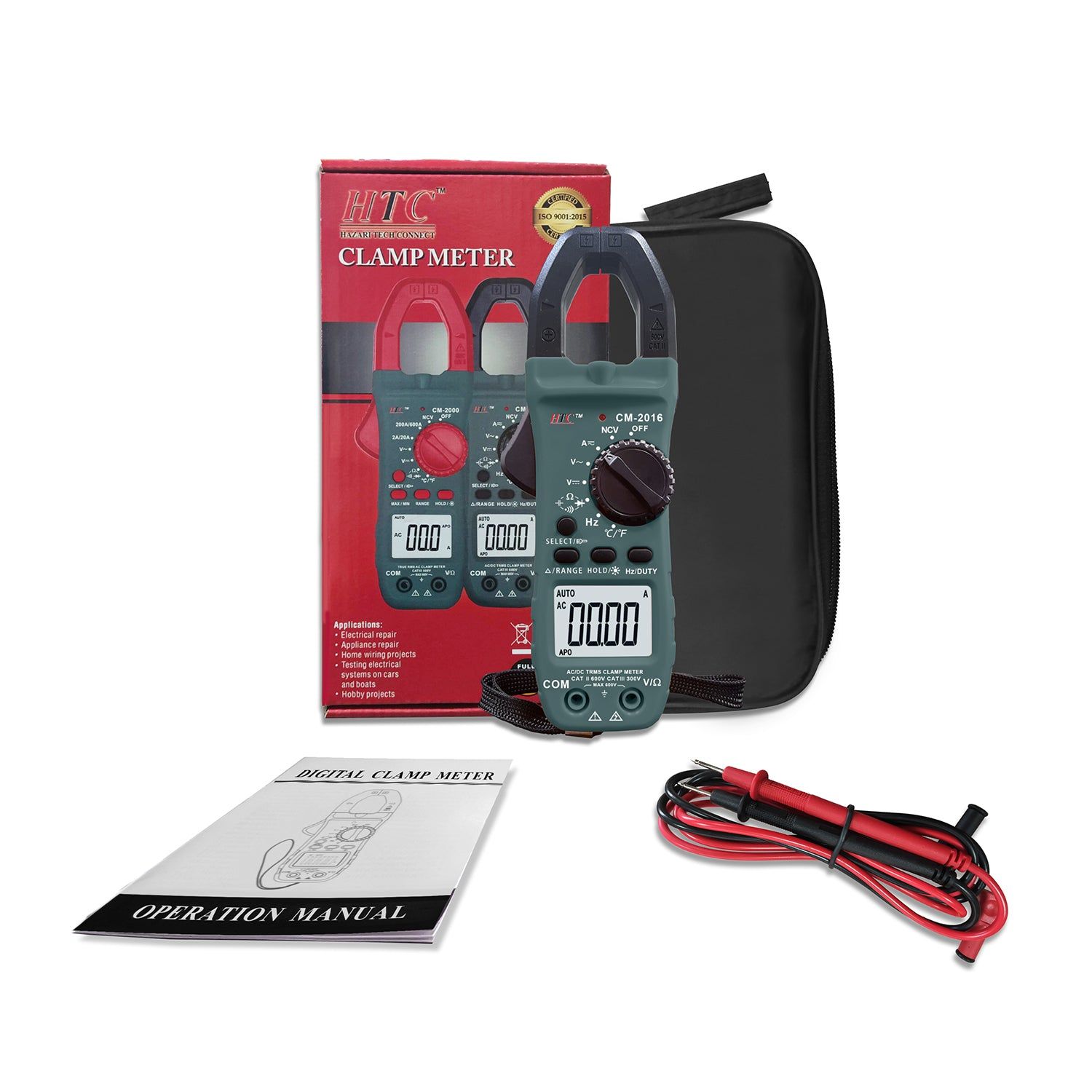 HTC CM 2016-AC | DC 800A DIGITAL CLAMP METER