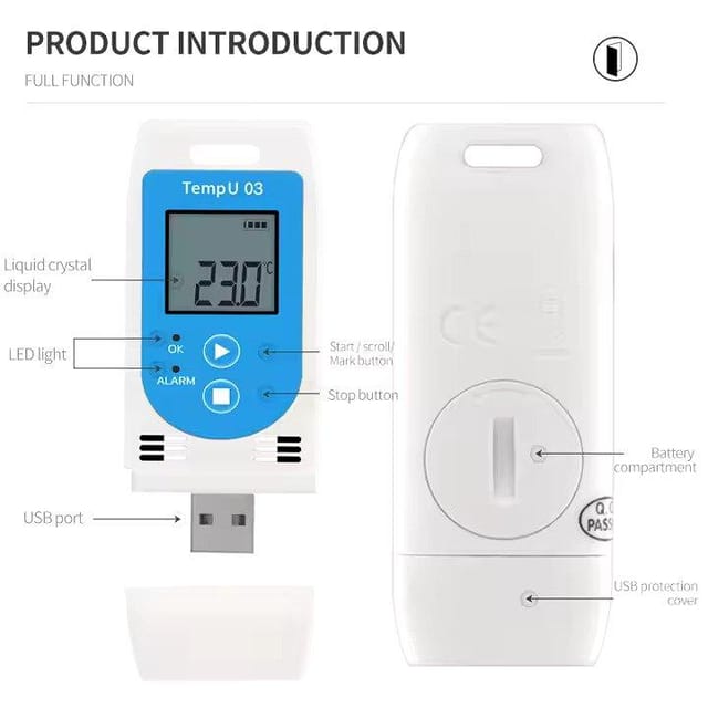 Tzone TempU03 – Reusable, Multi-Use Temperature & Humidity Data Logger