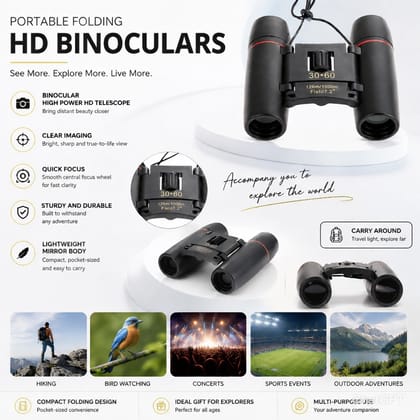 30x60 Mini Portable Binoculars