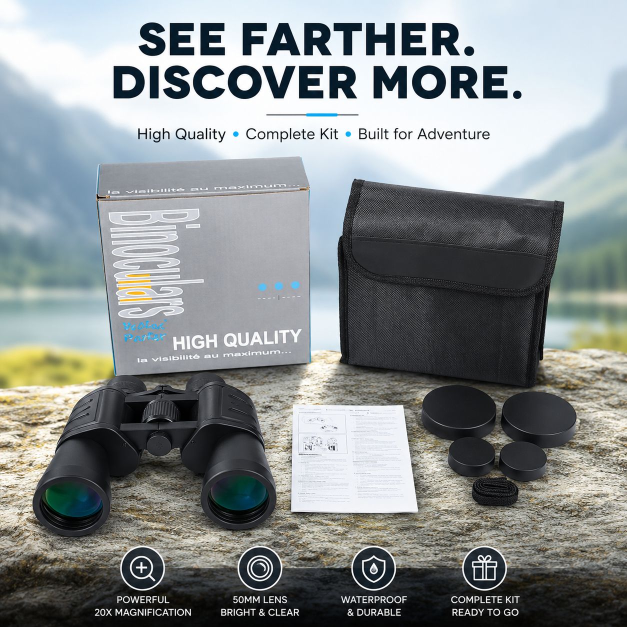 20x50 Professional High Quality Binoculars