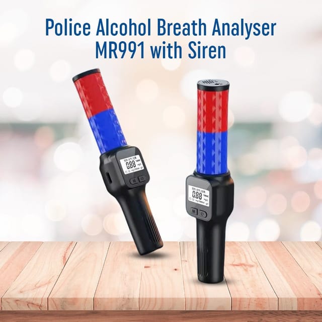Police Alcohol Breath Analyser MR991 with Siren