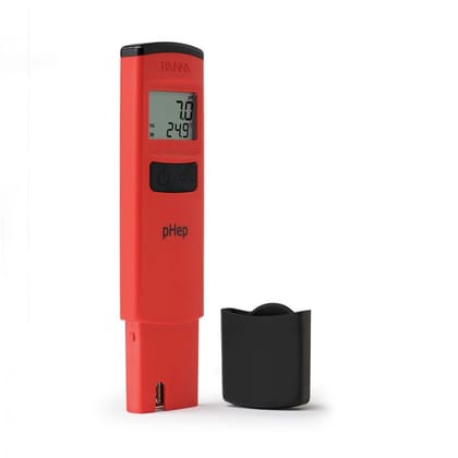 pHep Waterproof Pocket pH Tester with 0.1 pH Resolution - Hanna Ph Meter HI98107
